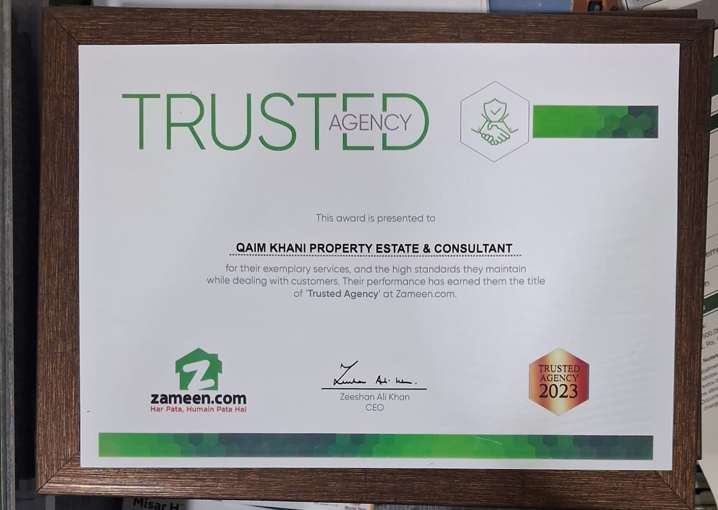 Trusted Agency 2023 — Zameen.com